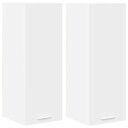  Hengende skap Riga 2 pcs Hvit 30 x 31 x 80 cm Konstruert tre