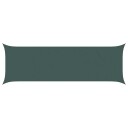 vidaXL Solskygge seil Mørkegrønn 2 x 6 m 100% polyester Oxford