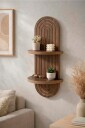 Hanah Home   Vegghylle Raffia 20 x 70 cm   Brun