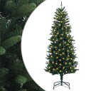 vidaXL Kunstig sammensatt juletre 240 cm 300 LED-lys Varmhvit