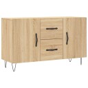 vidaXL Skjenk sonoma eik 100x36x60 cm konstruert tre