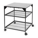 Witt pizzabord på hjul 48651013 sort/rustfritt stål