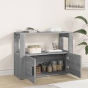 vidaXL Skjenk grå sonoma 80x30x60 cm konstruert tre