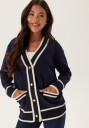 Gant Contrast Knit Cardigan