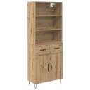  Høyskap med skuff Artisan Eik 69,5 x 34 x 180 cm Konstruert tre