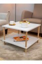 Sofabord Hanah Home Peka Mini (60 x 42,5 x 60 cm) Hvit - Hvit