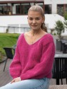 AMANDA genser mørk rosa