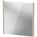 Duravit D Code speil med lys øverst 650 x 700 mm taupe dekor