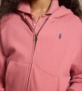 Ralph Lauren Kids Fleece Full Zip Hoodie   Pink   XL