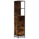 Vidaxl Baderomsskap røkt eik 35x37,5x166 cm konstruert tre 849246