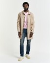 Gant Klassisk bomullsgenser med rund hals LIGHT PINK MELANGE XXL
