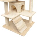 Vidaxl Kattetre Med Sisal Klorestang 125 cm Beige