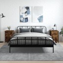 vidaXL Nattbord 2 stk røkt eik 40x42x60 cm konstruert tre