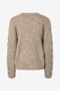 pieces - Kardigan Pcnina Ls V-Neck Knit Cardigan - Brun