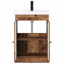  Baderomsinnredningssett Gammelt tre 56 x 37,5 x 81 cm