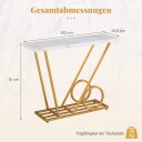Konsollbord – hvit marmorlook 100 cm moderne design