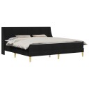 vidaXL Sengeramme med madrass Svart 180 x 200 cm Polyester