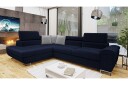Reginia Sofa med Sjeselong 3 seter   Blå/Lys grå