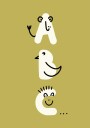ABC kidult Illustration Khaki Plakat Plakat / 21x30cm
