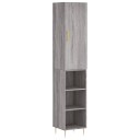 vidaXL Highboard grå sonoma 34,5x34x180 cm konstruert tre 8720845483975