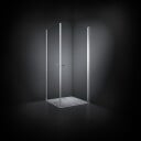 Dansani Match A+A Dusjhjørne Rett Sateng / 80x90cm Klart Glass