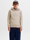 Jack & Jones Jorfrederiksberg Monogram Sweat Hood Jn   Grey   140