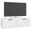  Vegghengt TV skap Hvit 98 x 31 x 30 cm Konstruert tre