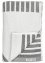 NJRD Stripes badehåndkle 100 x 150 cm Grå