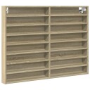  Vitrineskap sonoma eik 100x8,5x75 cm konstruert tre