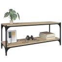  TV benk sonoma eik 100x33x41 cm konstruert tre og stål