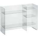 Kartell Laufen Sound Rack hylle, 75x53 cm, transparent