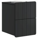  Vegghengt Nattbord Svart 33 x 34,5 x 43 cm Konstruert tre