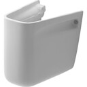 D-kode halvkolonne for 231065, 231060 og 231055 white H705 x D190 mm