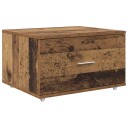  Skuffeskap med hjul Brun 55 x 45 x 33.5 cm Konstruert tre