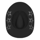 Wilbers & Wilbers Cowboyhatt Svart med Glitterstjerner One size 009132-V00