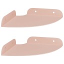 vidaXL Flytende hylle med hylle med lagring 2 pcs Rosa 15 x 15 x 2 cm