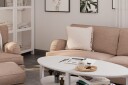 Howard Classic Fotskammel - Mørk beige