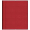 vidaXL Balkongskjerm rød 120x700 cm 100 % polyester oxford