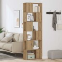 Bokhylle/romdeler artisan eik 60x24x186 cm