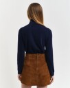 Ekstra fin lammeull-turtleneck-genser EVENING BLUE XS