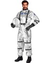 Sølvfarget Astronaut Herrekostyme