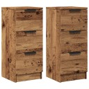  Skjenker 2 stk gammelt tre 30x30x70 cm konstruert tre 8721158442659