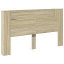  Hodegavlskap med LED med hylle Sonoma 180 x 16,5 x 103,5 cm