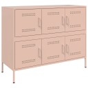  Skjenker rosa 100,5x39x79 cm stål 8721102390593