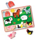 Melissa & Doug Farm Chunky Trepuslespill 2+ år 8 Brikker