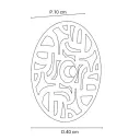 MARKET SET   Labyrinthe vegglampe Ø 40 cm messing