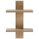vidaXL Vegghylle Artisan eik 30 x 13.5 x 43 cm Konstruert tre