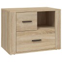 vidaXL Nattbord sonoma eik 60x36x45 cm konstruert tre