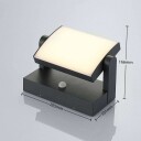 Lindby Utendørs LED-vegglampe Sherin, dreibar, sensor