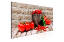 Tavle Red Vegetables 1 Part Brick Narrow 150X50 Artgeist sp. z o. o.